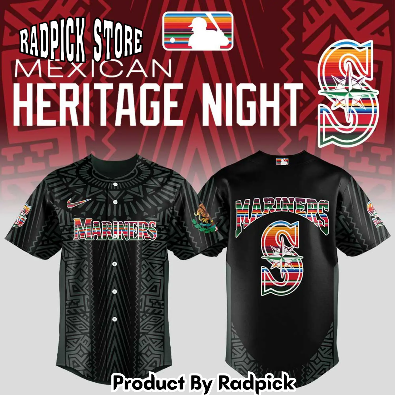 Radpick seattle mariners mexican heritage night new baseball jersey rp127107